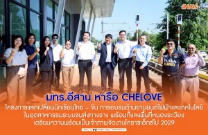 RMUTI discusses with CHELOVE, a Thai-Chinese student exchange program, training in electric vehicles and technology in the rail transportation industry, and visits Nong Rawiang to prepare for hosting Korat Expo 2029.
